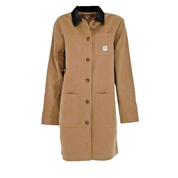 VANS Women's Size VN0A4SB6DZ9 Drill Long Chore Brown Jacket Cotton Contemporary - Picture 6 of 6